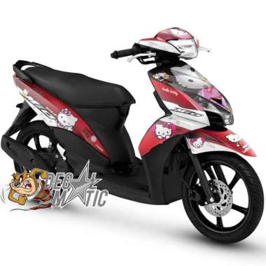 Stiker Variasi Decal Full Body Motor Yamaha Mio GT Mio J Hello Kitty 2 Mio GT Putih