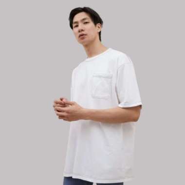Kaos Polos T-Shirt Polos Rantai Kaos Polos Lengan Pendek Jumbo PUTIH XXL