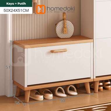 Homedoki Rak Sepatu / Lemari Sepatu Kayu / Lemari Kabinet Kayu Minimalis / Rak Sepatu Kayu / Rak Sep