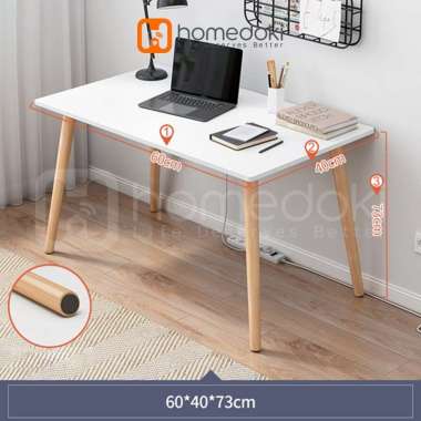 Homedoki Meja Kantor / Meja Komputer / Meja Kerja Minimalis / 120cm Meja Belajar / Meja Kantor Denga