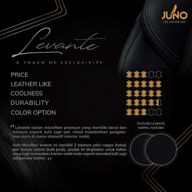 Jok kulit Paten Vision Levante Nappa 3 Baris