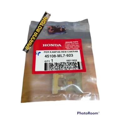 PLAT TAHANAN KAMPAS CAKRAM BELAKANG SUPRA X 125 ORI HONDA 45108 ML7 923