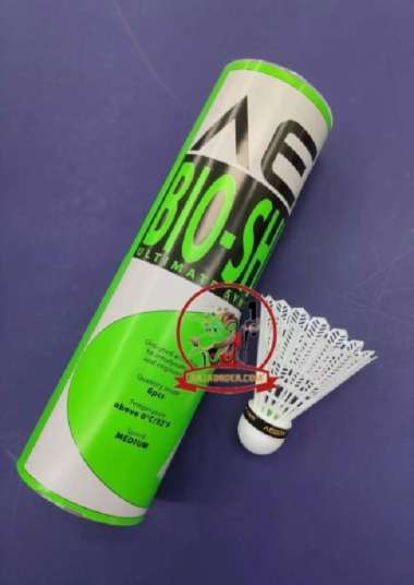 Shuttlecock sintetis plastik 6pcs Badminton bulu tangkis