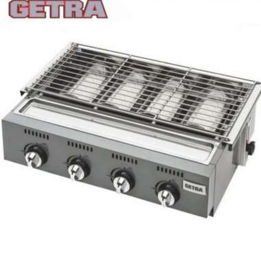 Grill Gas 4 Burner Pemanggang BBQ Getra Gas Komersil 4 Burner