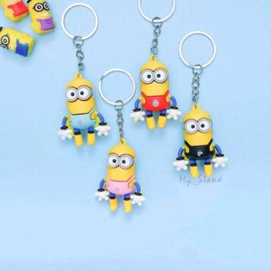 Gantungan Kunci Karet Motif Minion