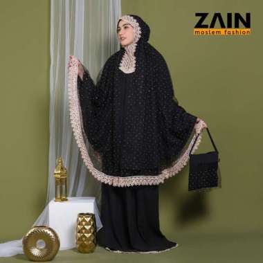 Mukena Dewasa Sprinkle Diamond Premium Jumbo Mewah Hitam