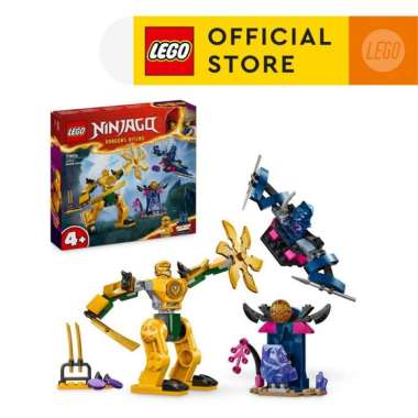 LEGO NINJAGO 71804 Arin’s Battle Mech Ninja Toy Set (104 Pieces) Ninja Toys (4 Tahun+)