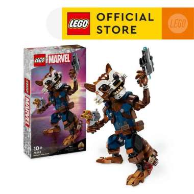 LEGO Super Heroes Marvel 76282 Rocket & Baby Groot (566 Pieces) Super Heroes Toys (10 Tahun+)