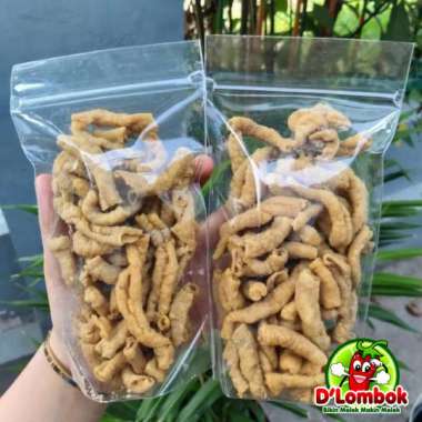 Usus Krispi Pedas 100gr D'lombok / Keripik Kripsus Crispy Pedas