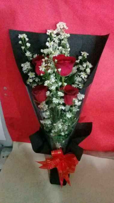 Buket Bunga | Bunga Wisuda | Bunga Mawar Merah Asli | Handbouquet