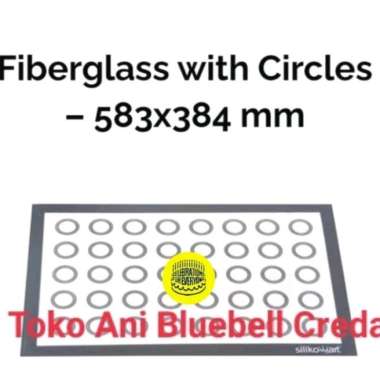 Silikomart Silicone Mat Fiberglass With Circles 58.3x38.4 ( 40.108.99.0000 )