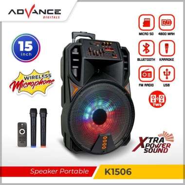 speaker bluetooth portable advance K1506 / Speaker meeting 15 inci advance K1506 / speaker portable 
