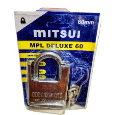 Gembok 60mm MITSUI MPL DELUXE 60 / Gembok Mitsui 60mm Bahan Baja / Gembok Rumah / Gembok Pagar
