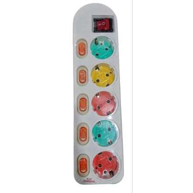 Stop Kontak Tanpa Kabel / Stop Kontak Dexicon On Off / Terminal Listrik 5 Lubang