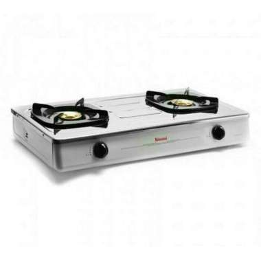 RINNAI RI-602 E KOMPOR GAS STAINLESS 2 TUNGKU / RINNAI RI-602 E(W) / RI 602 E (W) / RINNAI RI602E 2 