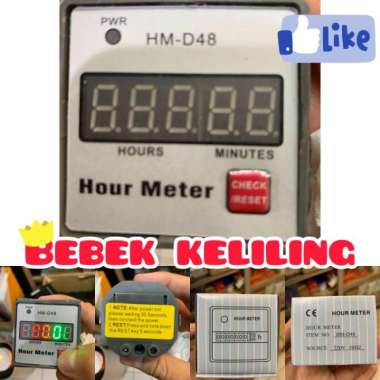 Hour meter HM-D48 / hour meter digital / hour meter Multicolor