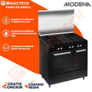 KOMPOR FREESTANDING OVEN GAS MODENA FANO FC-8943-L / FC8943L