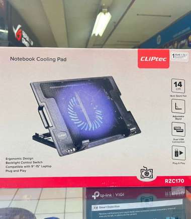 Notebook Cooling Pad CLIPtec RZC170 Ergostand 14" - CLIPtec RZC 170
