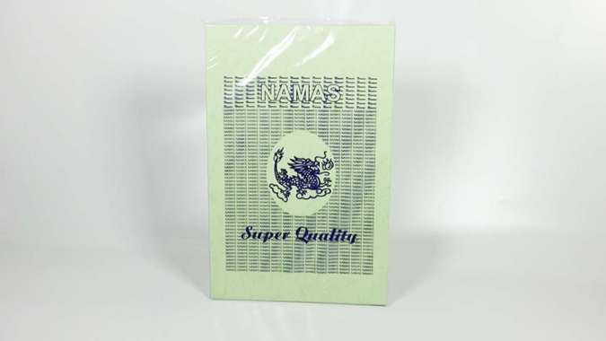 Namas Kertas Buffalo Jilid Warna [ Ukuran F4 ] Hijau Muda