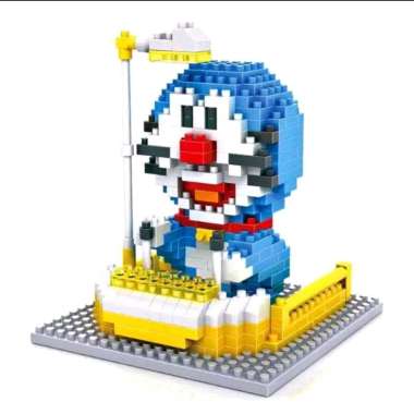 LOZ 9801 TIME MACHINE DORAEMON SERIES MESIN WAKTU NANO BLOCK BRICK SHIZUKA AJAIB AMAZING DORADORA 4D