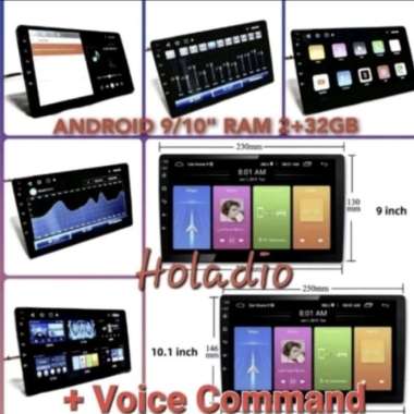 Head Unit Android 9 Inch Dan 10 Inch Ram 2+32Gb Terbaru PCX 9" + VC