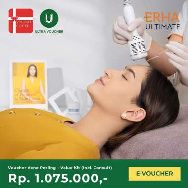 Voucher Digital ERHA ULTIMATE Acne Peeling - Value Kit (Incl. Consult) Rp1,075,000 - Voucher Value