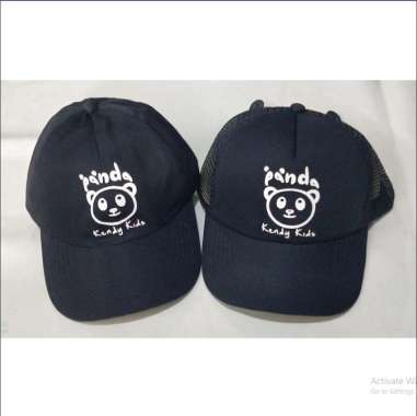 Topi Panda / Topi Anak Anak / Topi Panda Kids / Topi Kendy Kids panda jaring