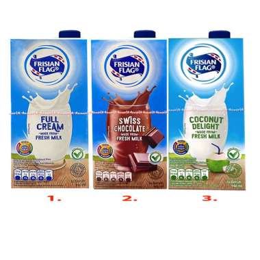 Frisian Flag 946ml Full Cream Swiss Chocolate Coconut Delight Made From Fresh Milk 946 ml Susu Bende