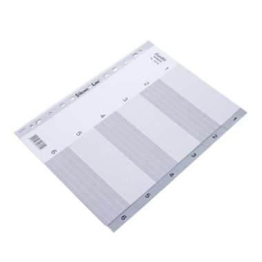Bantex Alphabetical Numerical Indexes/Pembatas Binder/Penyekat Ordner A4 (1-6)