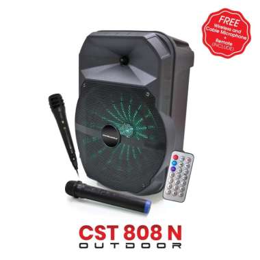 SPEAKER KARAOKE BLUETOOTH SIMBADDA CST 808N BONUS 2 MICS + TWS