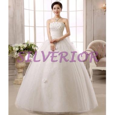 Baju Pakaian Gaun Pesta Nikah Kawin Pengantin Wedding Dress Flower