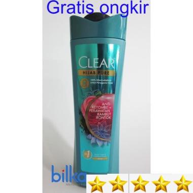 Promo Harga Clear Shampoo Hijab Pure Anti Ketombe & Perawatan Rambut Rontok 320 ml - Blibli