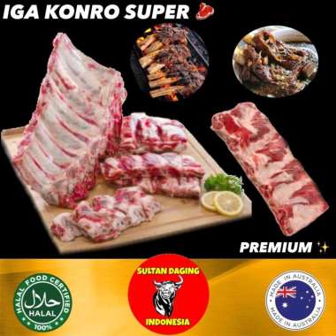 IGA KONRO SAPI 1 KG SUPER PREMIUM IMPORT AUSTRALIA/ IGA SAPI 1 KG/BACK RIBS/ IGA BAKAR/ DAGING IGA S