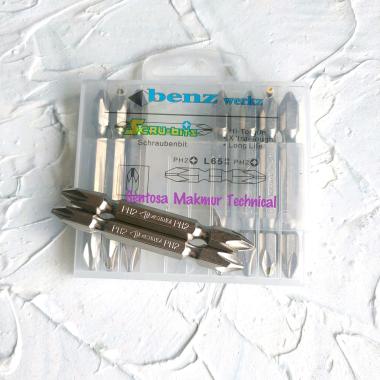 BENZ 65 MM + + PH2 Mata Obeng Angin Gypsum Magnet Double Plus