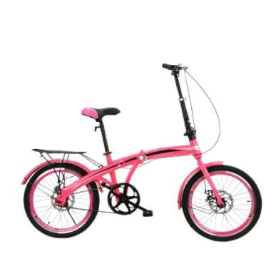 Sepeda Lipat 20 Evergreen Bearing 7 Speed 7 Speed Pink