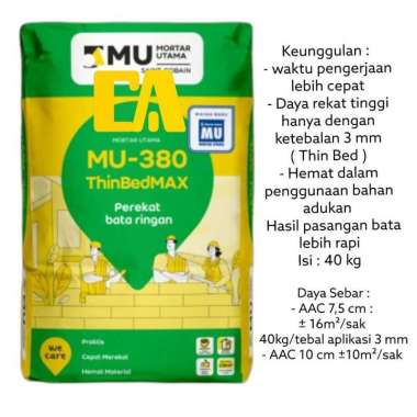 MU 380 PEREKAT BATA RINGAN 40KG