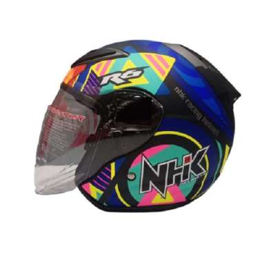Helm Nhk R6 Pigment Black Doff Half Face L
