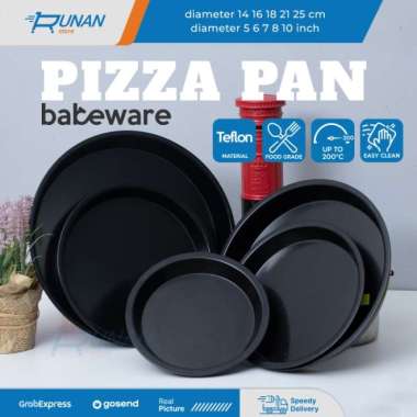 Loyang Pizza Teflon Pizza Pan Bulat Loyang Kue Kering Anti Lengket 18,5 cm