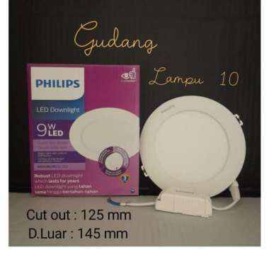 Lampu Downlight LED Panel Philips Magneos DL262 9 Watt 4000k/semu