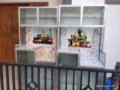 Rak Piring Alumunium Keramik 2 Pintu Termurah Terlaris Pekalongan Pemalang Batang Tegal Brebes Bumia