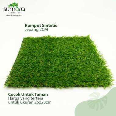 rumput sintetis Jepang 2 CM , 25 x25 cm ,rumput palsu,rumput plastik