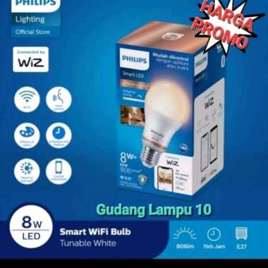 Lampu Led PHILIPS Smart Bulb Wifi + Bluetooth 8 Watt RGB