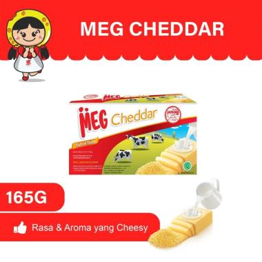 Promo Harga MEG Cheddar Cheese 165 gr - Blibli