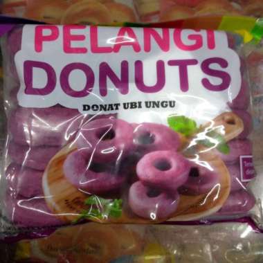 donat pelangi ungu isi 21