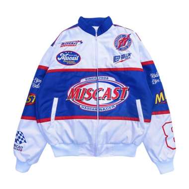 Miscast Nascar Jaket Vintage Buggati White XXL