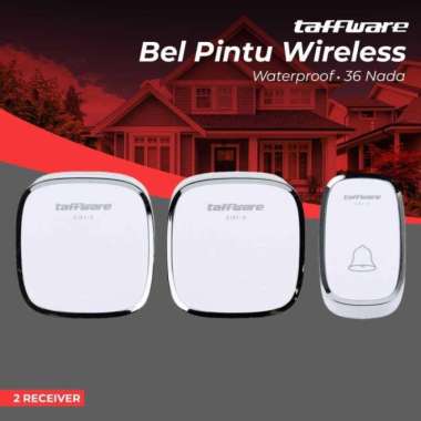 Bel Pintu Taffware Wireless Doorbells Waterproof 36 Nada