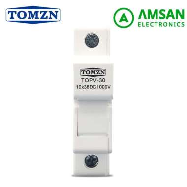 TOMZN 1P TOPV-30 Solar PV Fuse Holder 10*38mm DC Fuse Holder 1000V Rumah Sekring