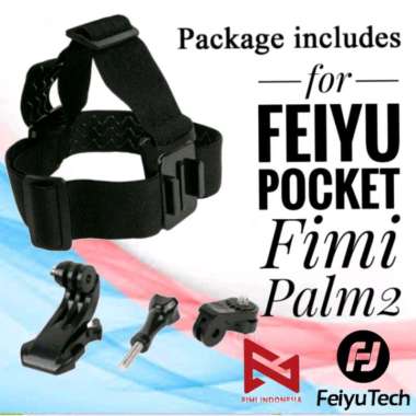 Headband Head Strap Belt Mount with Case for Fimi Palm2 & Feiyu Pocket