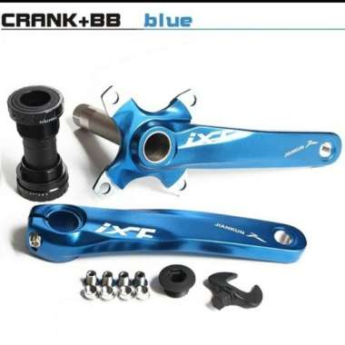 CRANK CRANKSET IXF HOLLOWTECH 2 BCD 104 MTB ROADBIKE Blue