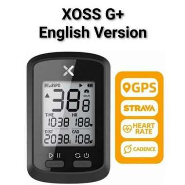 SPEEDOMETER SEPEDA XOSS G+ GPS DIGITAL WIRELESS RECHARGEABLE